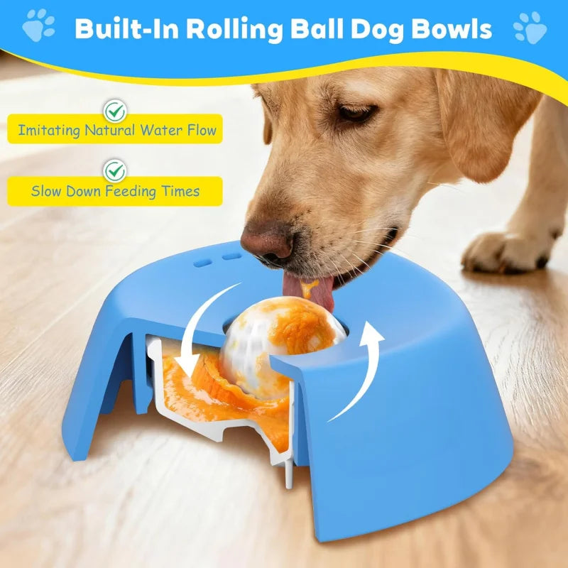 Anti-Anxiety Dog Slow Feeder Bowl Non-Slip Lick Toy - Rover Rituals