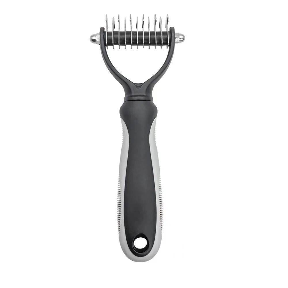 FurFlow™️Dog Deshedding Undercoat Rake Brush | Ultimate Dog Grooming Tool