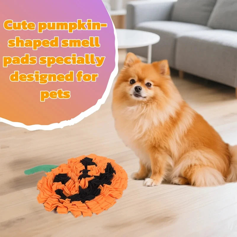 Pumpkin Snuffle Mat for Dogs - Halloween Slow Feeder