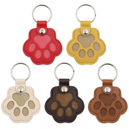 CheriFur Pet Hair Dog Memorial Gift Keychain Leather Keepsake