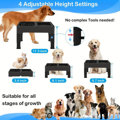 Elevated Dog Bowl Stand | Elevated Dog Bowl | Dog Slow Feeder Bowl