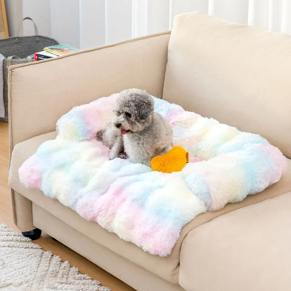 Rover Rituals | Plush Dog Bed Soft Plush Dog Pad, Sofa Couch Pet Furniture Protector Cover, Washable, Blanket Cushion Dog