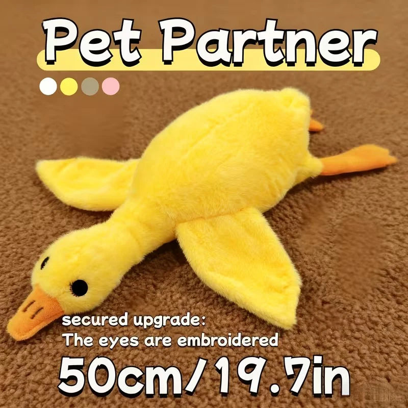 50cm Soft Anxiety Reducing Colorful Duck Plush Toy for Dogs | Dog Toys