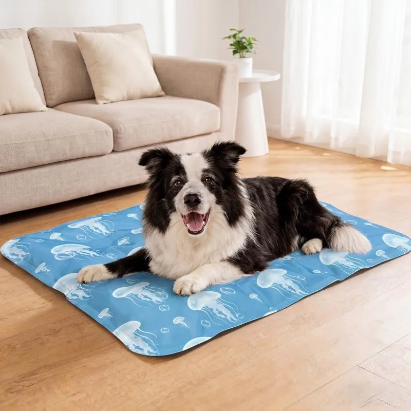 Dog Cooling Mat – Water-Filled and Gel Waterproof Breathable Summer Pad