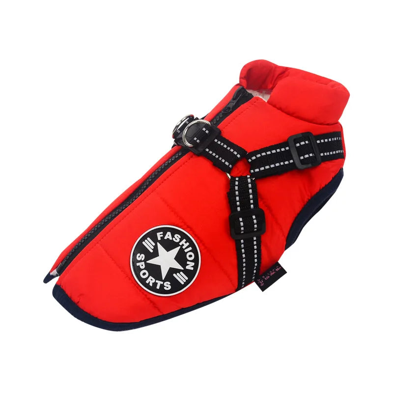 Dog Jacket With Harness Dog Clothes