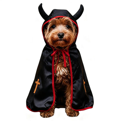 Pumpkin Cape Halloween Costume for Dogs and Cats