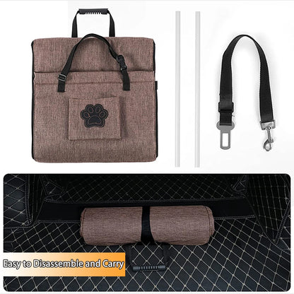 Detachable and Washable Dog Car Seat with leash attachment Small Medium Dogs