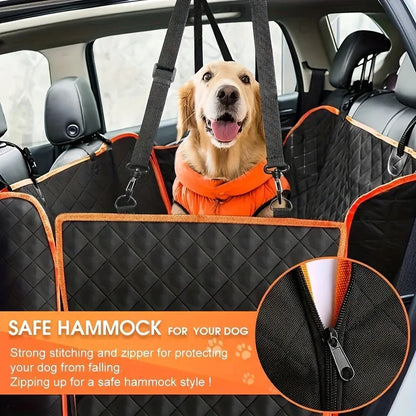 Durable Pet Car Seat Cover Hammock – Safe & Comfy Travel Cushion