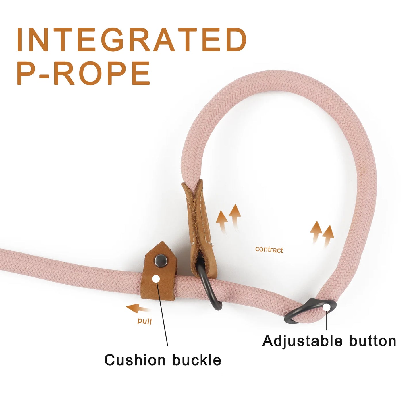 Hands Free Shoulder strap P buckle dog lead multifunctional