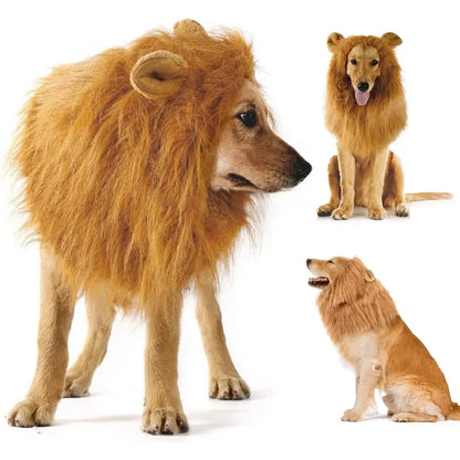 Lion Mane Costume Wig for Medium and Large Dogs