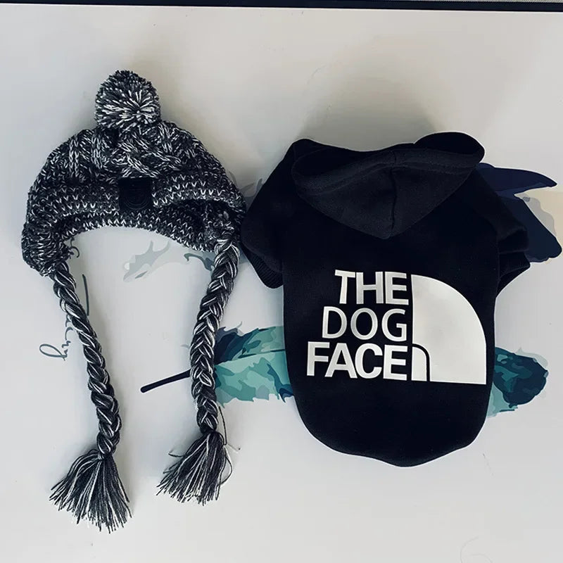 Dog Face Dog Hoodie Sweater Coat | Dog Clothes
