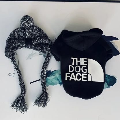 Dog Face Dog Hoodie Sweater Coat | Dog Clothes