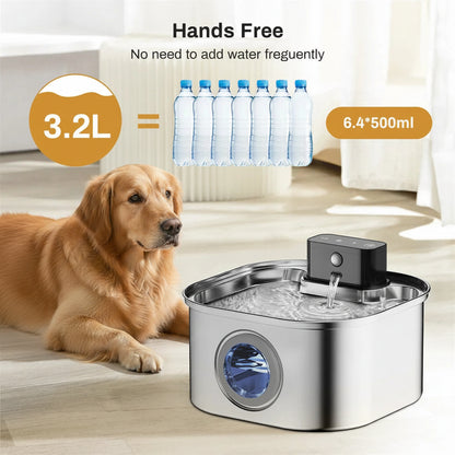 PurePaw™️Flow Automatic Dog Water Fountain 3.2L/0.85gal
