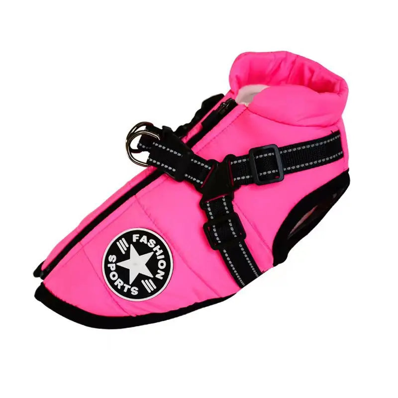 Dog Jacket With Harness Dog Clothes