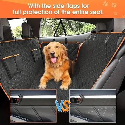 Durable Pet Car Seat Cover Hammock – Safe & Comfy Travel Cushion