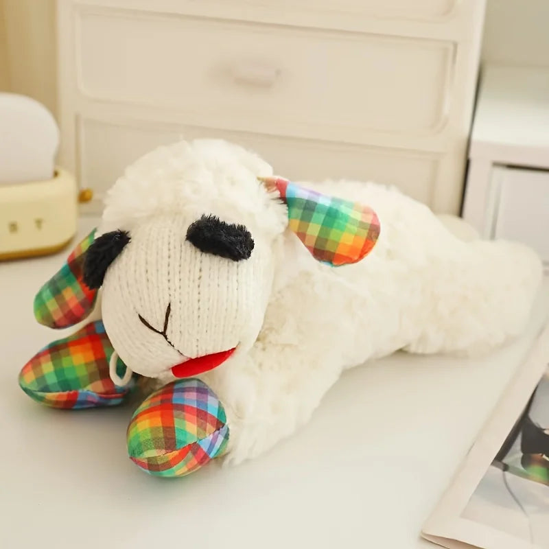 Rover Rituals | Plushy Lamb Buddy | Soft & Squeaky Plush Lamb Chop Dog Toy