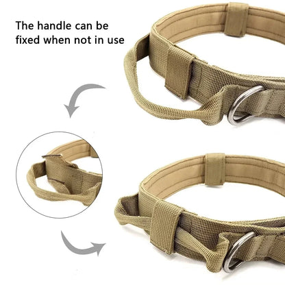 Conjuntos de arneses y correas tácticos para perros medianos y grandes y collares para perros