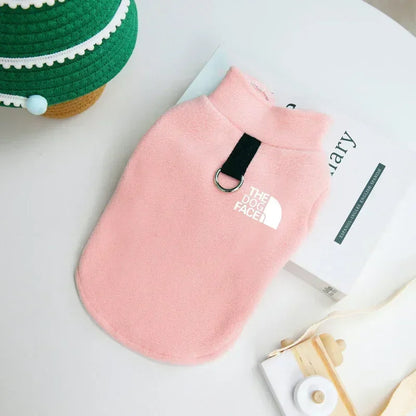 The Dog Face Winter Jacket Fleece Vest with built in Harness for Small to Medium Dogs | Dog Clothes