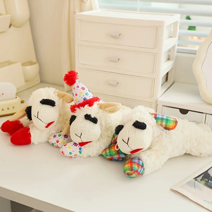Rover Rituals | Plushy Lamb Buddy | Soft & Squeaky Plush Lamb Chop Dog Toy