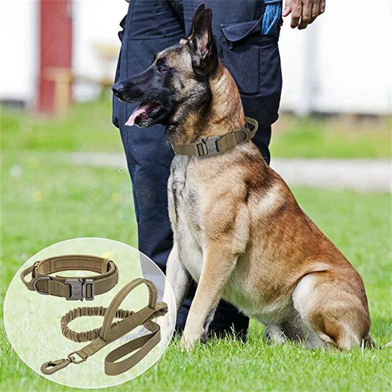 Durable Tactical Dog Collar and Leash Set