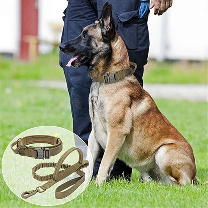 Durable Tactical Dog Collar and Leash Set