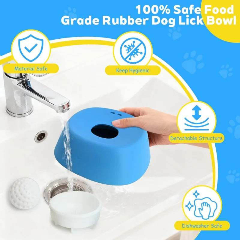 Anti-Anxiety Dog Slow Feeder Bowl Non-Slip Lick Toy - Rover Rituals