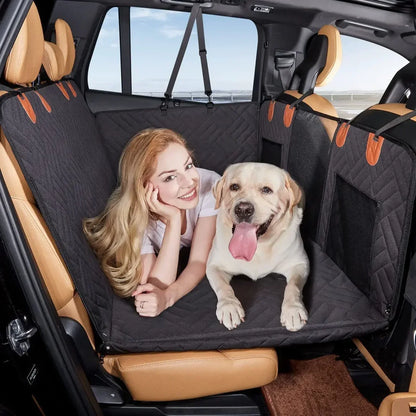 Durable Pet Car Seat Cover Hammock – Safe & Comfy Travel Cushion