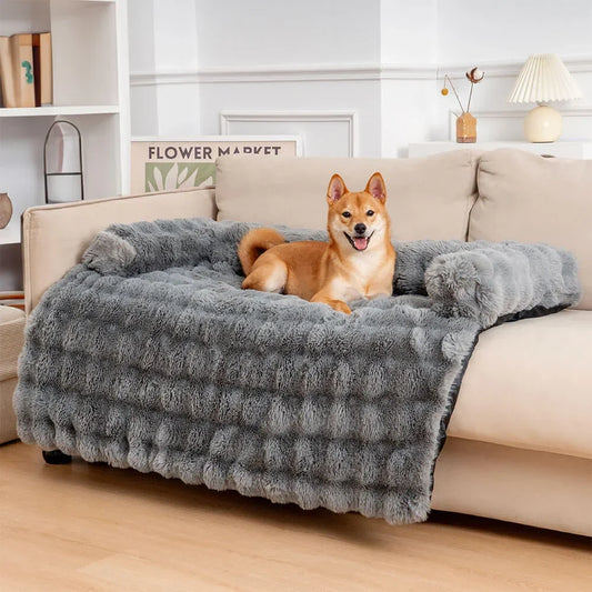 Rover Rituals | Plush Dog Bed Soft Plush Dog Pad, Sofa Couch Pet Furniture Protector Cover, Washable, Blanket Cushion Dog