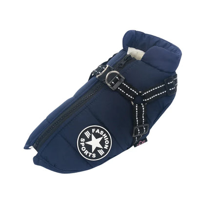 Dog Jacket With Harness Dog Clothes