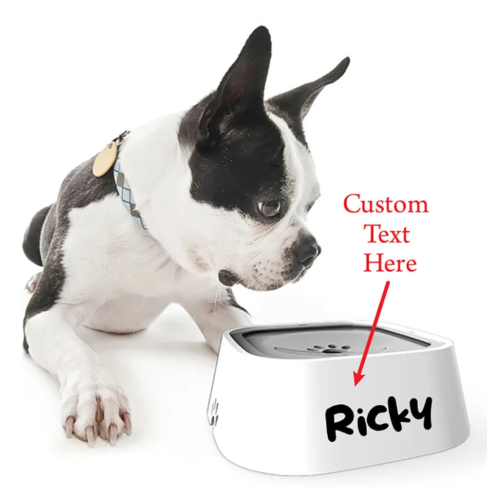 Custom Dog Drinking Water Bowl No Spill Floating Non-Wetting Mouth Cat Slow Anti-Overflow Water Feeding Dispenser Large Capacity - Rover Rituals
