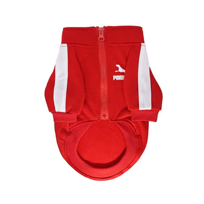 Sports Zip Dog Sweater Dog Clothes