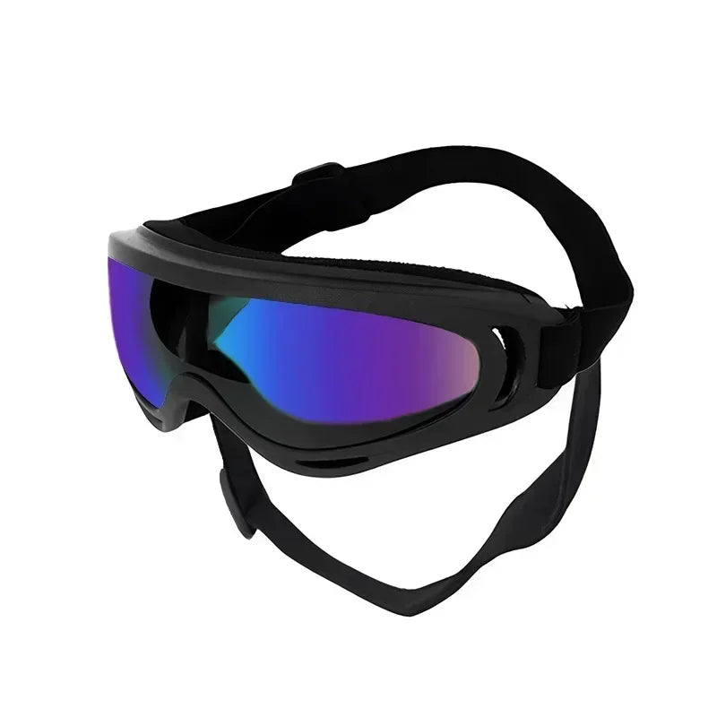 Pet Goggles Adjustable Anti UV Glare Windproof Sunglasses for Dogs Outdoor Hiking Running Beach All Breeds Eye Protection Black - Rover Rituals