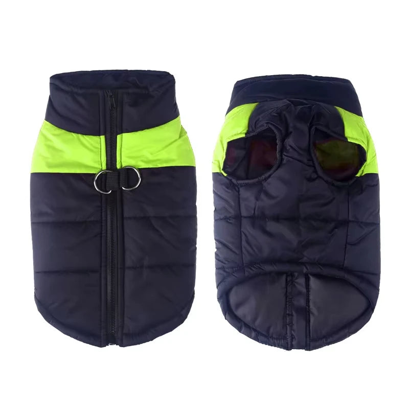 Water Proof Winter Sleeveless Dog Puffer Jacket: warm coat for all sizes XS-6XL | dog clothes