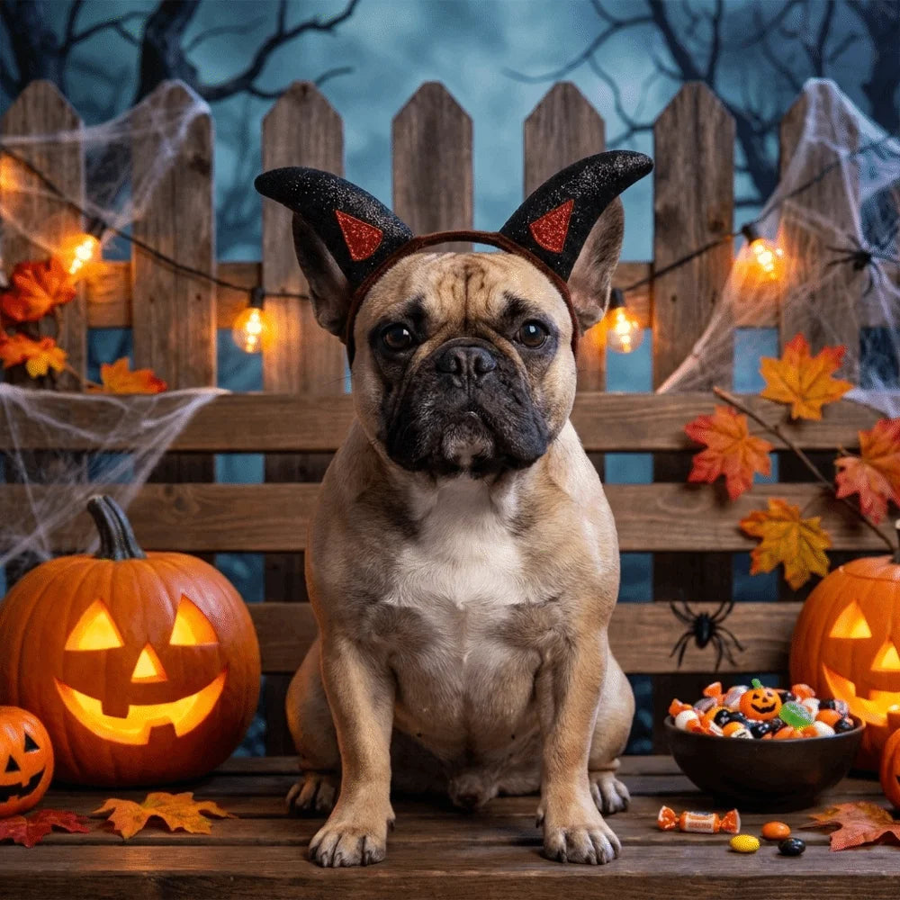 Devil Horns Halloween Headband for Dogs and Cats