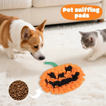 Pumpkin Snuffle Mat for Dogs - Halloween Slow Feeder
