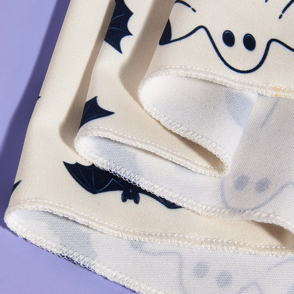 Ghost and Bat Halloween Bandana for Small to Medium Dogs