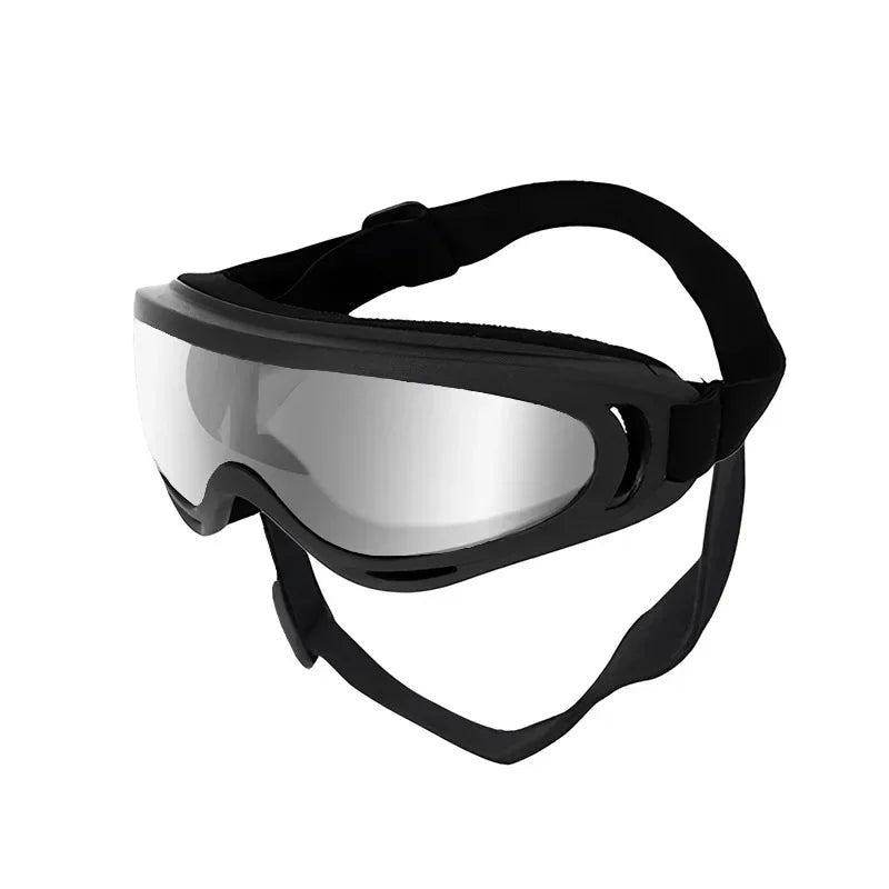 Pet Goggles Adjustable Anti UV Glare Windproof Sunglasses for Dogs Outdoor Hiking Running Beach All Breeds Eye Protection Black - Rover Rituals
