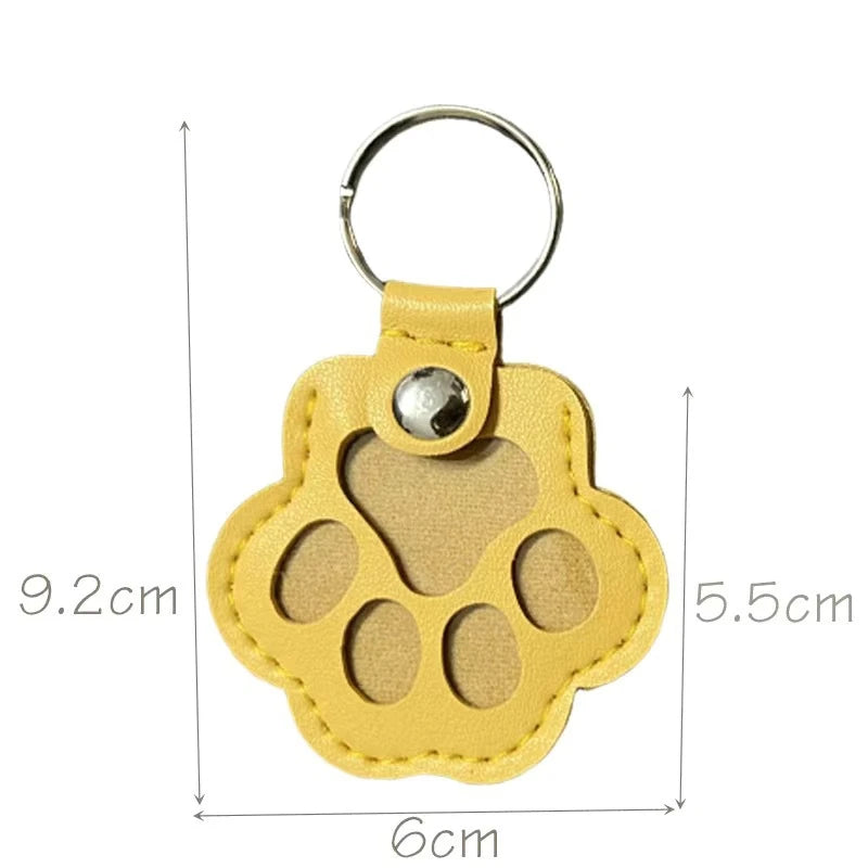 CheriFur Pet Hair Dog Memorial Gift Keychain Leather Keepsake