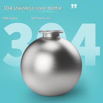 WagFlask™ Stainless Steel Dog Water Bottle with Built-In Bowl & Lanyard 285ml/9.6 floz - Rover Rituals