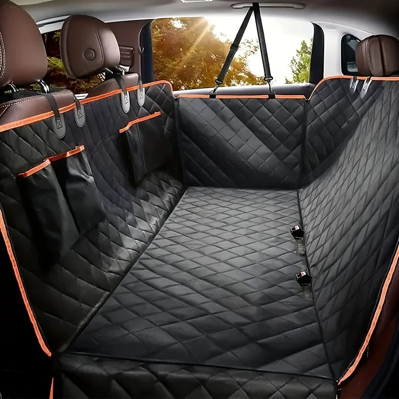 Durable Pet Car Seat Cover Hammock – Safe & Comfy Travel Cushion