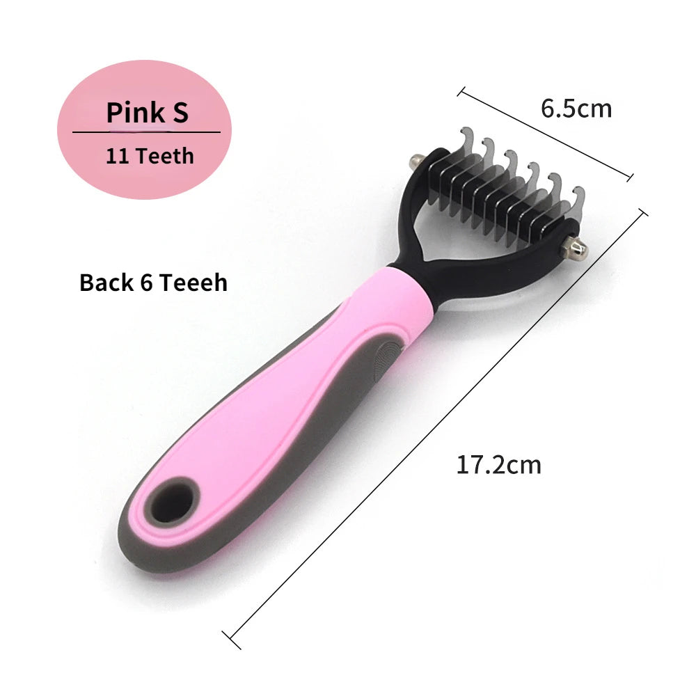 FurFlow™️Dog Deshedding Undercoat Rake Brush | Ultimate Dog Grooming Tool