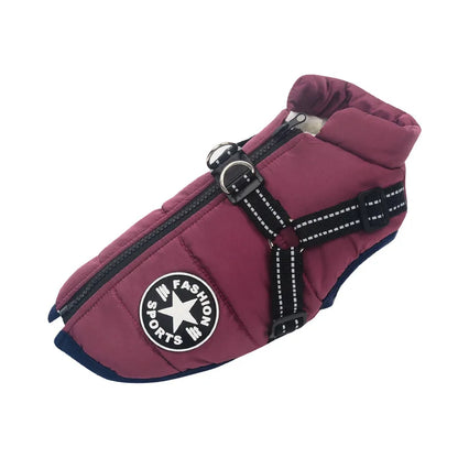 Dog Jacket With Harness Dog Clothes
