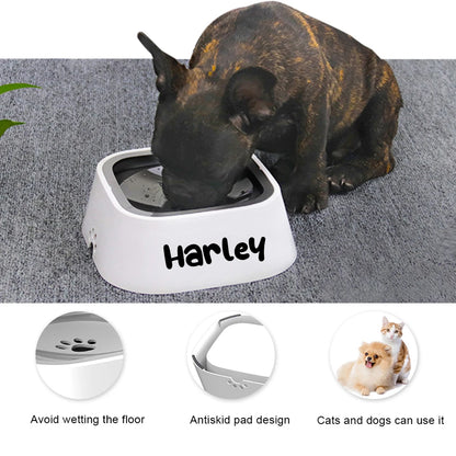 Custom Dog Drinking Water Bowl No Spill Floating Non-Wetting Mouth Cat Slow Anti-Overflow Water Feeding Dispenser Large Capacity - Rover Rituals