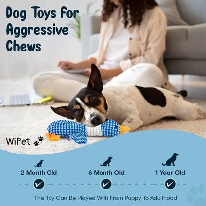 Plush Goose Dog Chew Toy | Soft Squeaky Toy for Dogs