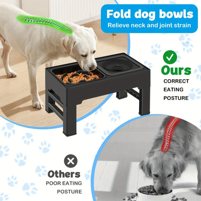 Elevated Dog Bowl Stand | Elevated Dog Bowl | Dog Slow Feeder Bowl