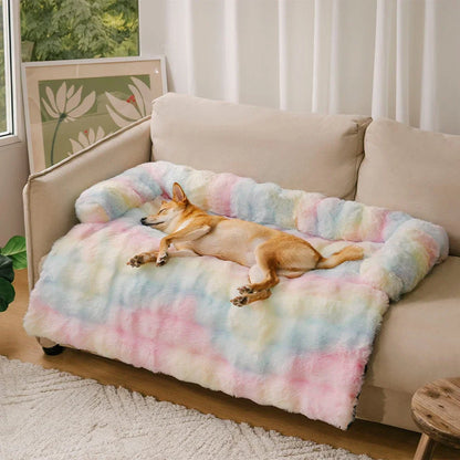Rover Rituals | Plush Dog Bed Soft Plush Dog Pad, Sofa Couch Pet Furniture Protector Cover, Washable, Blanket Cushion Dog