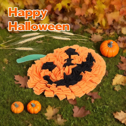 Pumpkin Snuffle Mat for Dogs - Halloween Slow Feeder