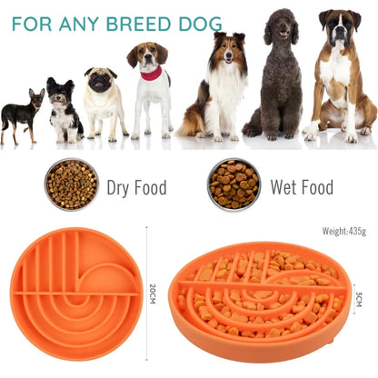 Dog Slow Feeder Bowl Mat Silcone Food Grade