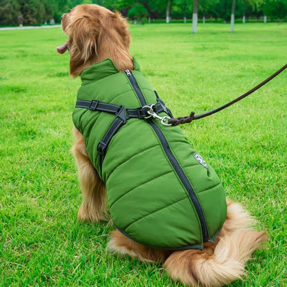 Dog Jacket With Harness Dog Clothes