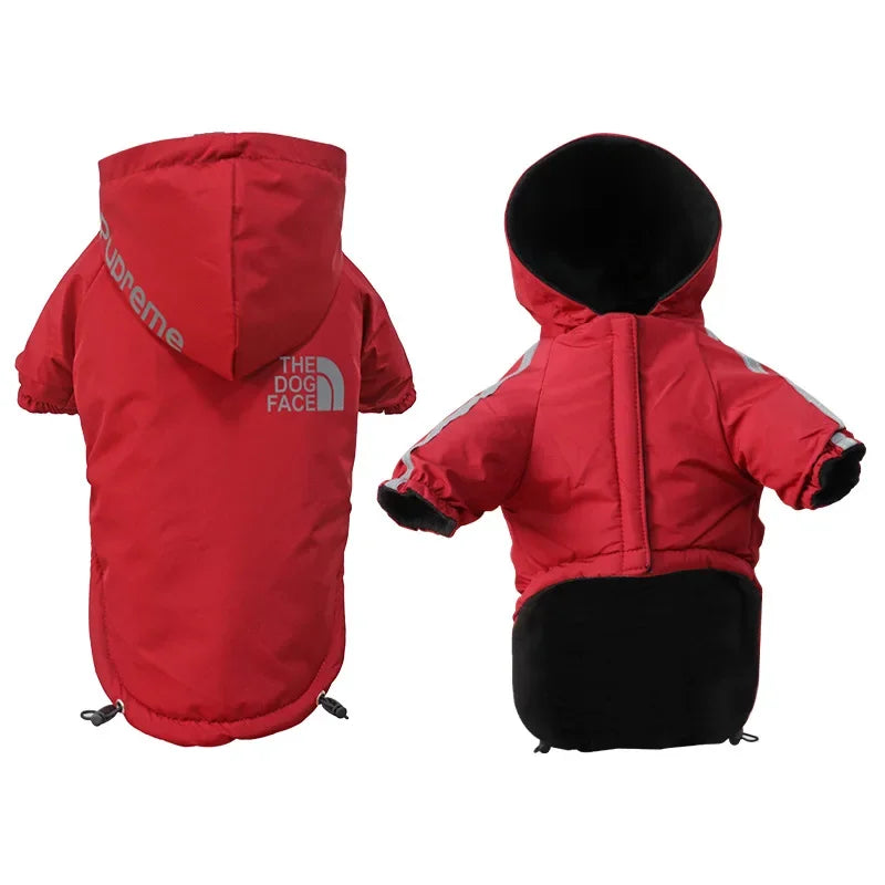 Winter Dog Reflective Waterproof Hooden Warm Coat Jacket for Small Medium Dogs | Dog Clothes